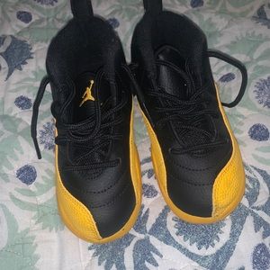 Toddler retro 12 black and gold